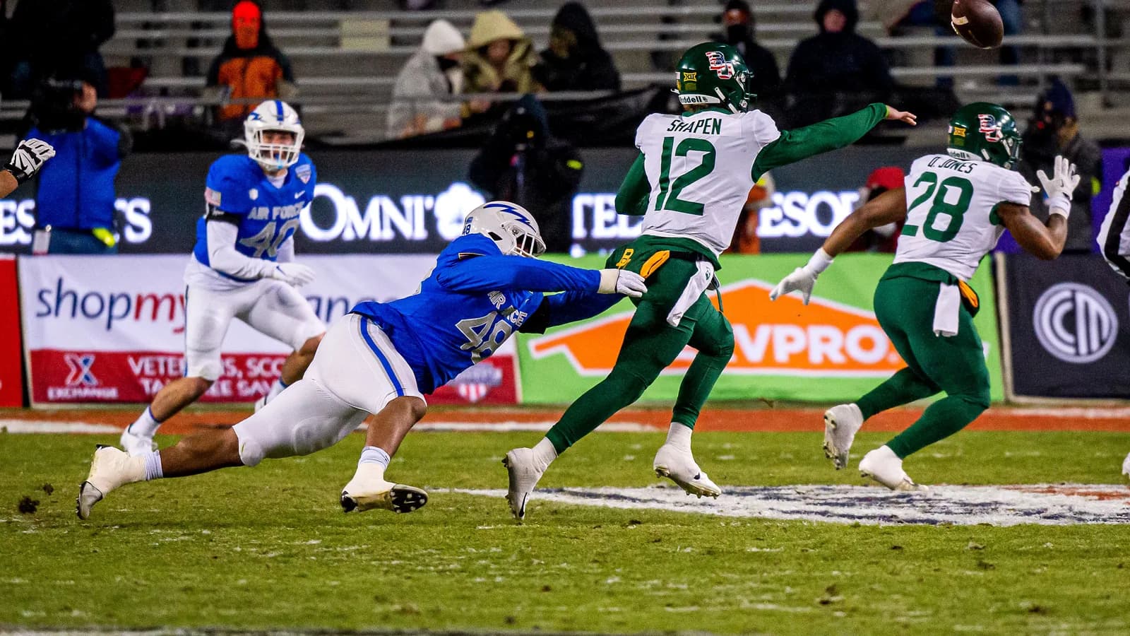 Baylor faces Air Force in the 2022 Armed Forces Bowl.
