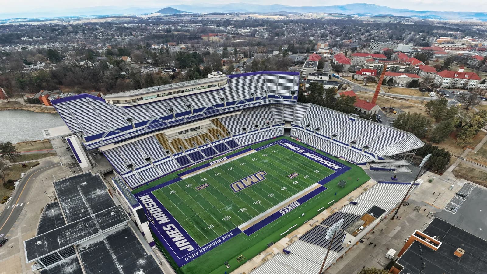 Bridgeforth Stadium, home to James Madison University's football team.