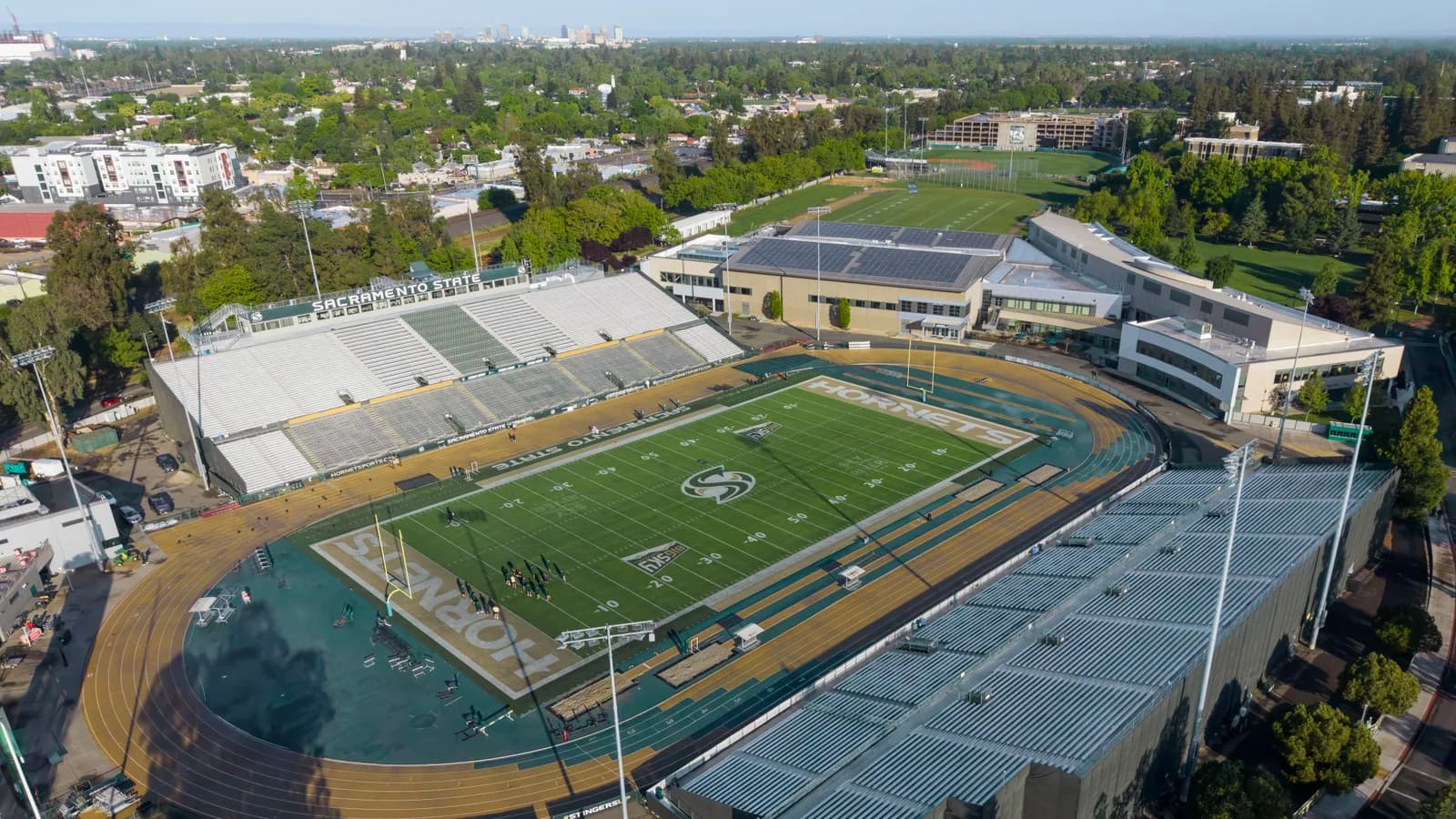 Fred Anderson Field at Hornet Stadium is a 21,195-seat college football and track stadium on the campus of California State University, Sacramento.