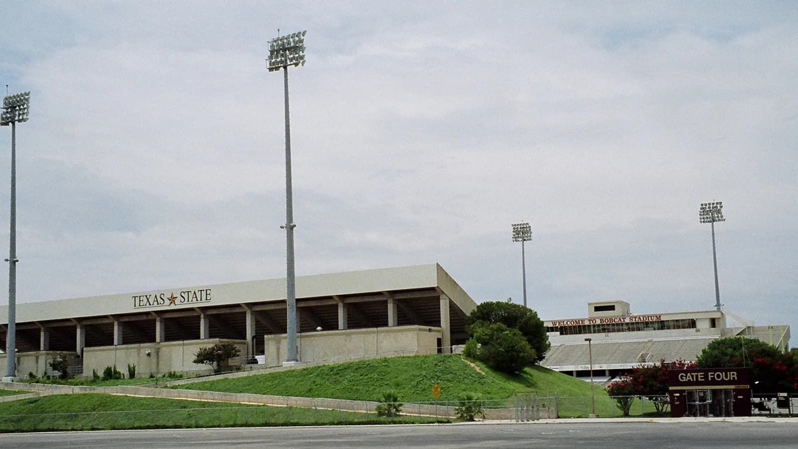 Bobcat Stadium at Texas State University - San Marcos before the 2011-2012 expansion.