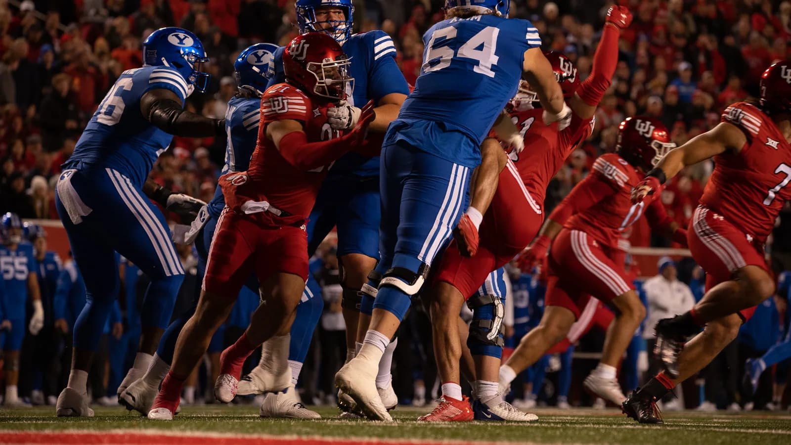 Utah faces BYU at Rice-Eccles Stadium in 2024.