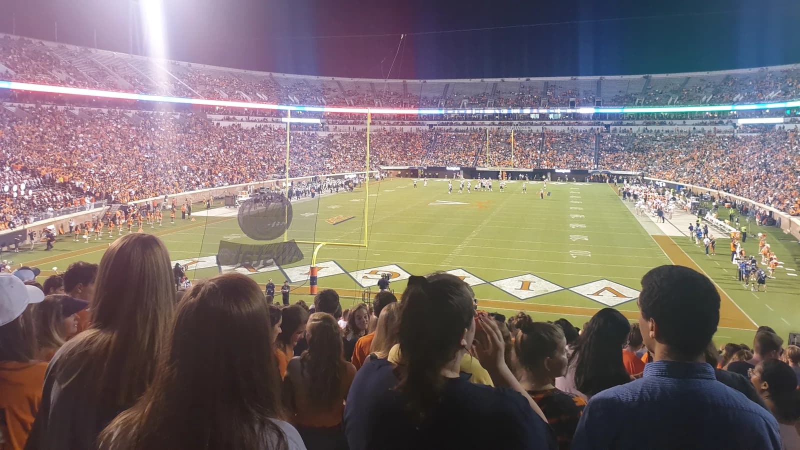 The UVA Cavaliers vs the W&M Tribe on the 2019/09/06