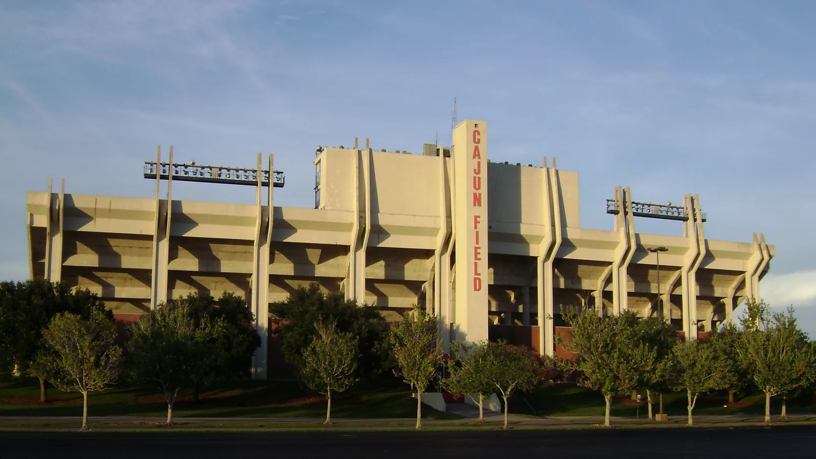 Cajun Field on a clear afternoon in Lafayette, Louisiana.